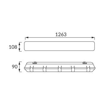 Lampa sufitowa FLAT LED IDEUS